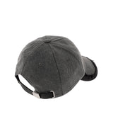 Gray Denim Spliced Baseball Cap-Feng Chen Wang-Forget-me-nots Online Store