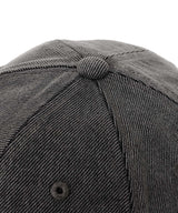 Gray Denim Spliced Baseball Cap-Feng Chen Wang-Forget-me-nots Online Store