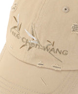 Khaki Bamboo Embroidery Baseball Cap-Feng Chen Wang-Forget-me-nots Online Store