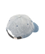 Blue Denim Washed Printed Baseball Cap-Feng Chen Wang-Forget-me-nots Online Store