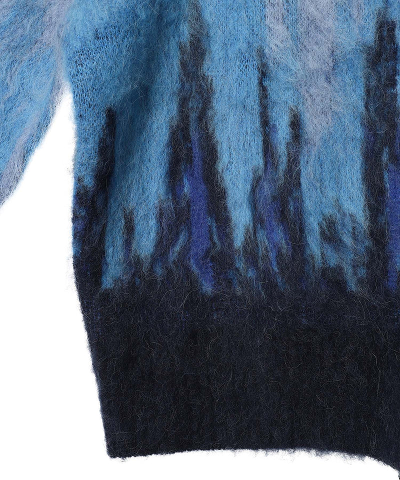 Cropped Graident Knit Cardigan-Feng Chen Wang-Forget-me-nots Online Store