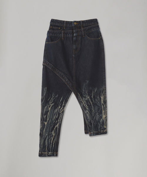 Gradient Tie Dye Denim Skirt-Feng Chen Wang-Forget-me-nots Online Store