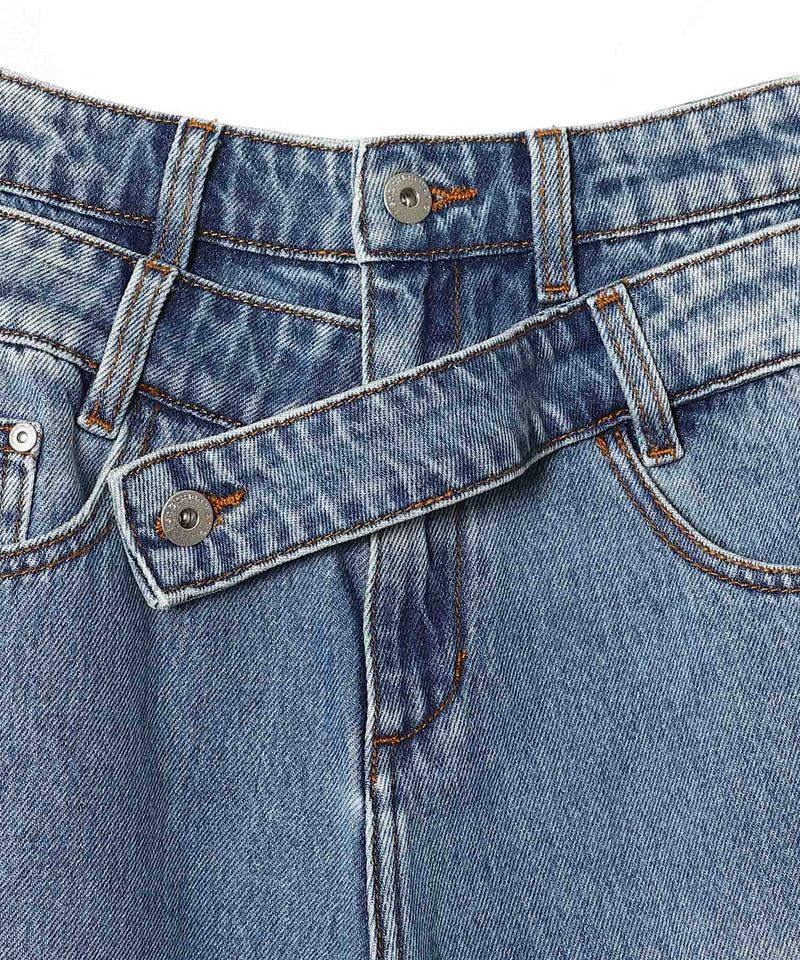 Double Wasit Denim Trousers-Feng Chen Wang-Forget-me-nots Online Store