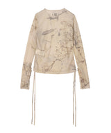 Printed Plant Dye Top-Feng Chen Wang-Forget-me-nots Online Store