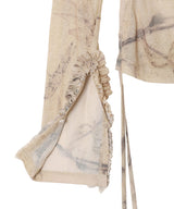Printed Plant Dye Top-Feng Chen Wang-Forget-me-nots Online Store