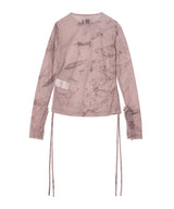 Printed Plant Dye Top-Feng Chen Wang-Forget-me-nots Online Store