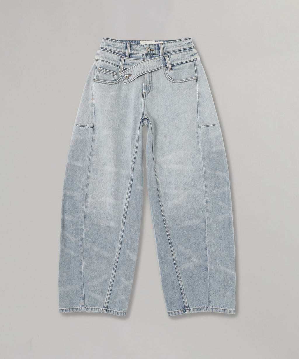 Double Wasit Denim Trousers｜フェンチェンワン(Feng Chen Wang