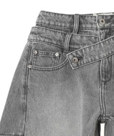 Double Wasit Denim Trousers-Feng Chen Wang-Forget-me-nots Online Store