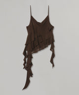 Asymmertrical Ruffle Top-Feng Chen Wang-Forget-me-nots Online Store
