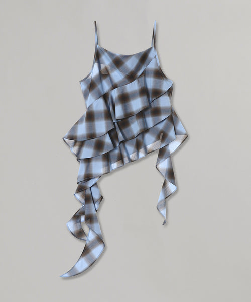 Asymmertrical Ruffle Top-Feng Chen Wang-Forget-me-nots Online Store