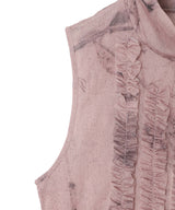 Printed Plant Dye Top-Feng Chen Wang-Forget-me-nots Online Store