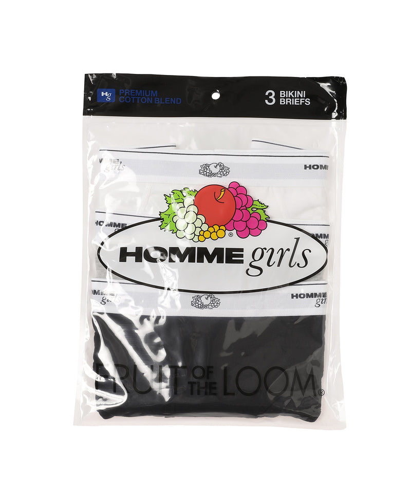 Bikini Brief (3-Pack)｜オムガールズ(HOMME girls)｜Forget-me-nots