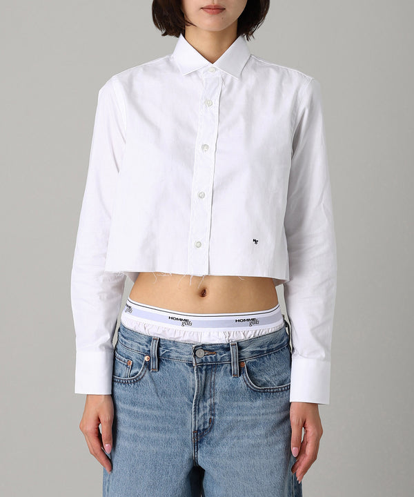 Cropped Shirt (Solid)-HOMME girls-Forget-me-nots Online Store