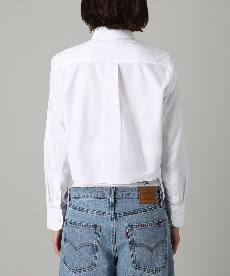 Cropped Shirt (Solid)-HOMME girls-Forget-me-nots Online Store