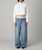 Cropped Shirt (Solid)-HOMME girls-Forget-me-nots Online Store