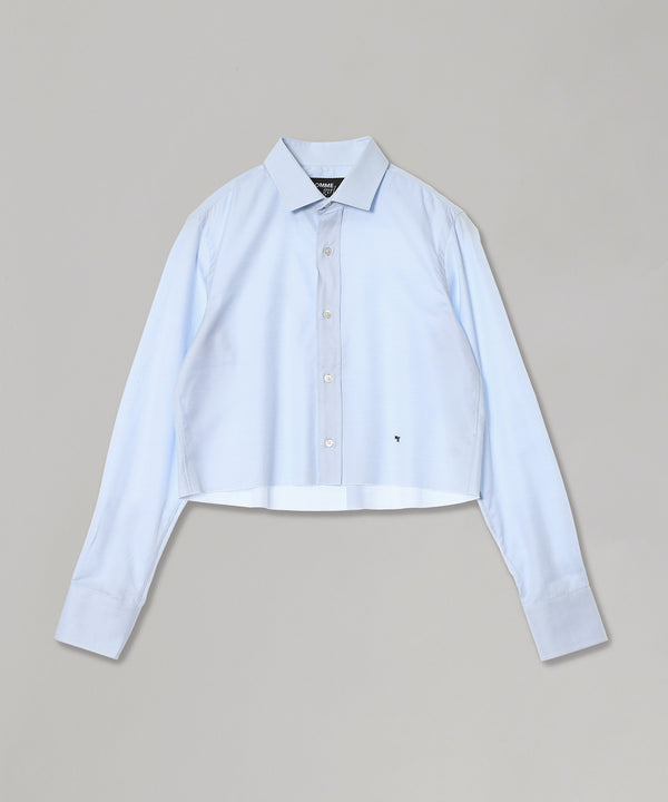 Cropped Shirt (Solid)-HOMME girls-Forget-me-nots Online Store