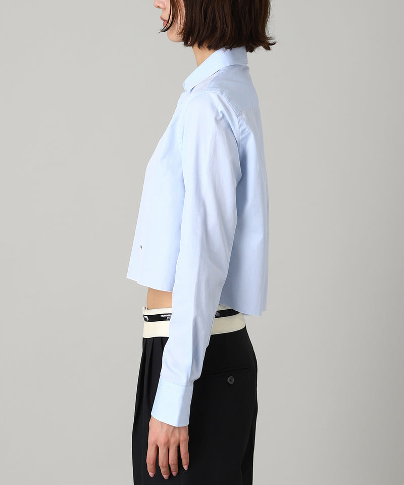 Cropped Shirt (Solid)-HOMME girls-Forget-me-nots Online Store