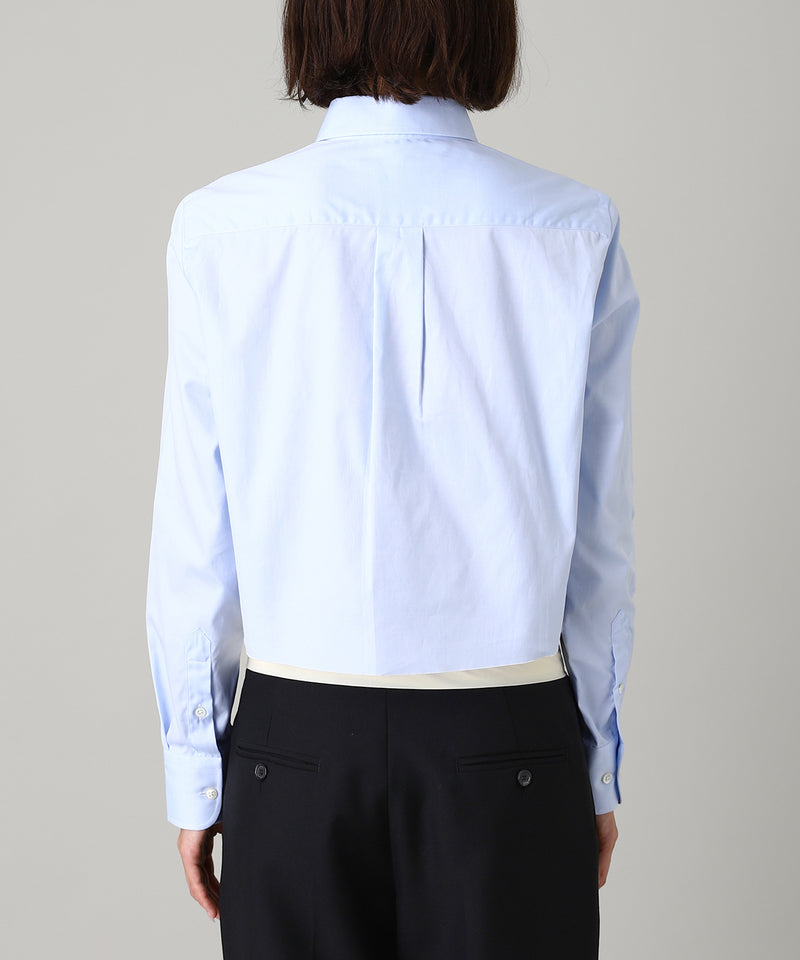 Cropped Shirt (Solid)-HOMME girls-Forget-me-nots Online Store