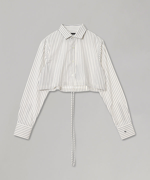 Cropped Tie Back Shirt-HOMME girls-Forget-me-nots Online Store