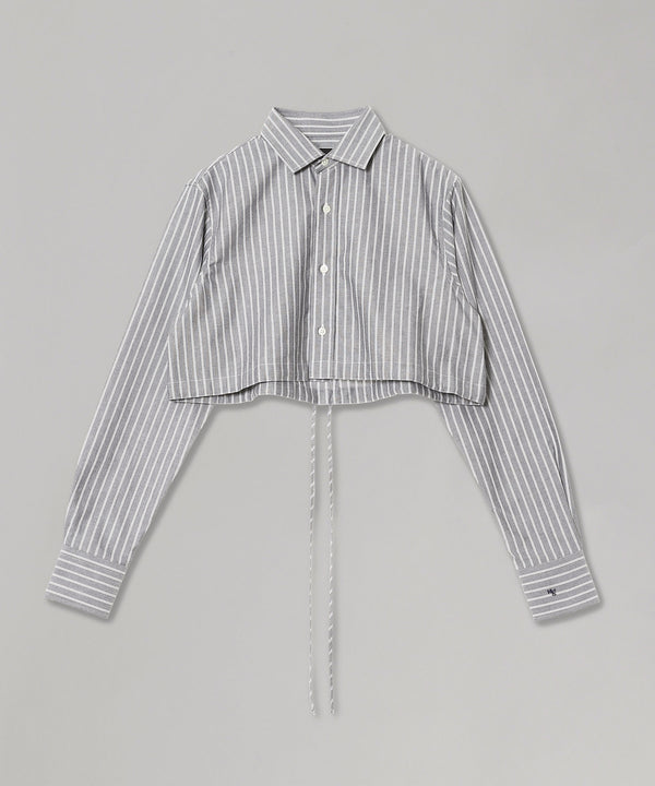 Cropped Tie Back Shirt-HOMME girls-Forget-me-nots Online Store
