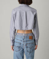 Cropped Tie Back Shirt-HOMME girls-Forget-me-nots Online Store