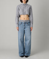 Cropped Tie Back Shirt-HOMME girls-Forget-me-nots Online Store