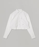 Cropped Oxford Shirt-HOMME girls-Forget-me-nots Online Store