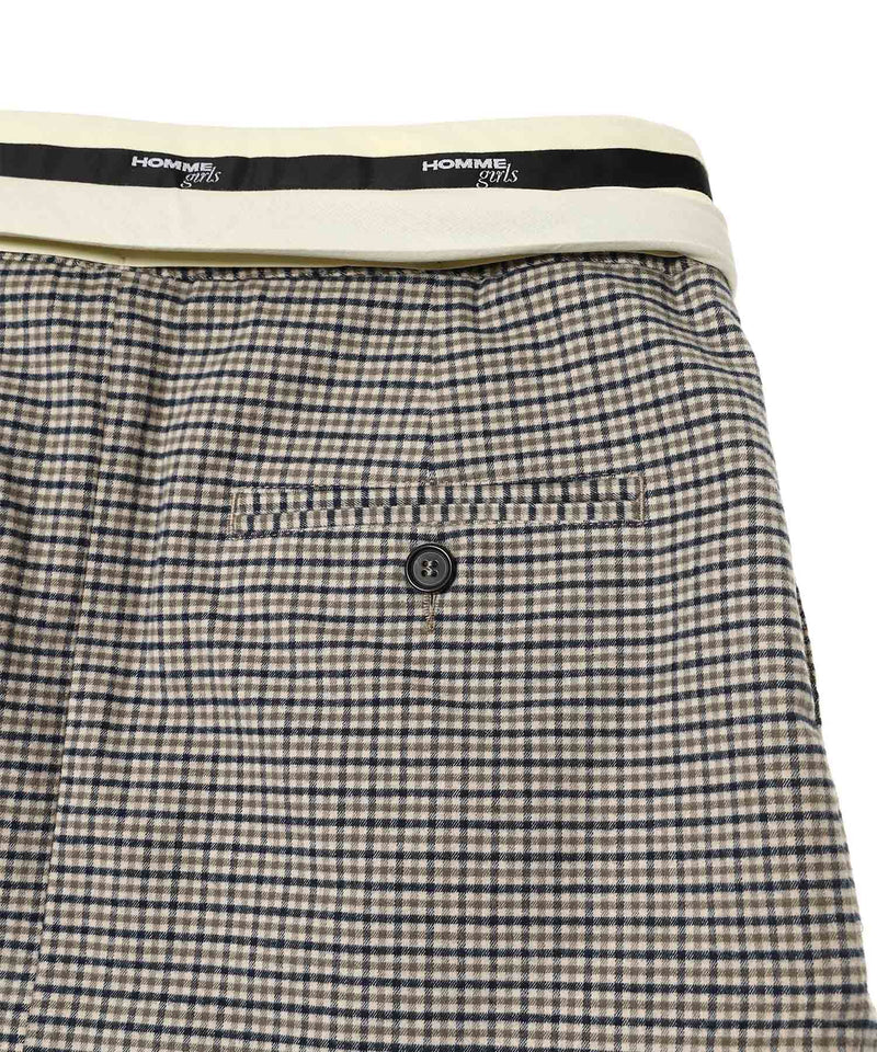 Flip Waist Mini Skirt W/ Belt-HOMME girls-Forget-me-nots Online Store