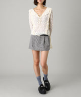 Flip Waist Mini Skirt W/ Belt-HOMME girls-Forget-me-nots Online Store