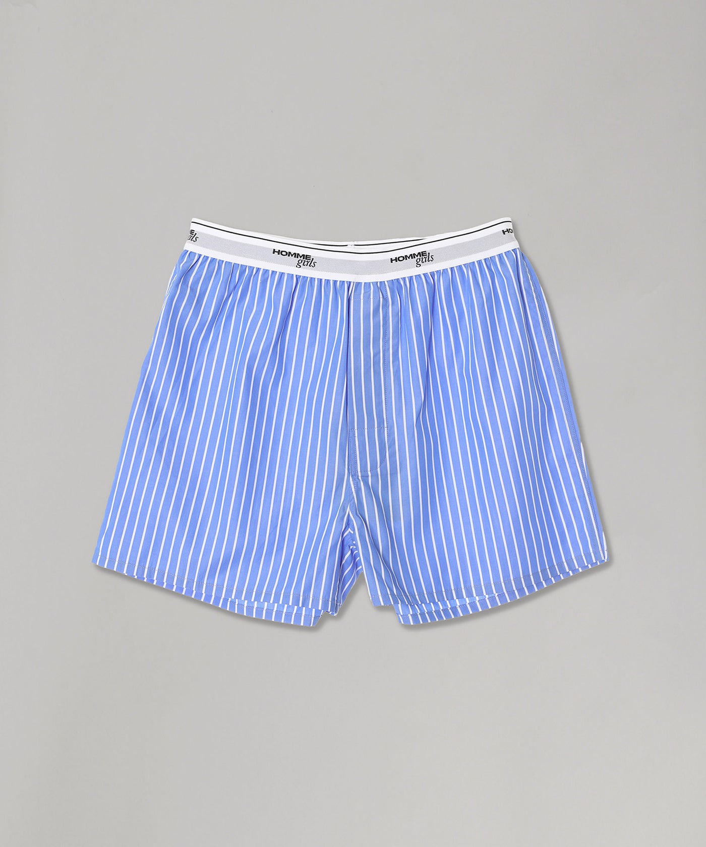 美品　Hommegirls BoxerShorts ボクサーショーツ S ブルー Boxer Shorts in Classic Stripe – HOMMEGIRLS