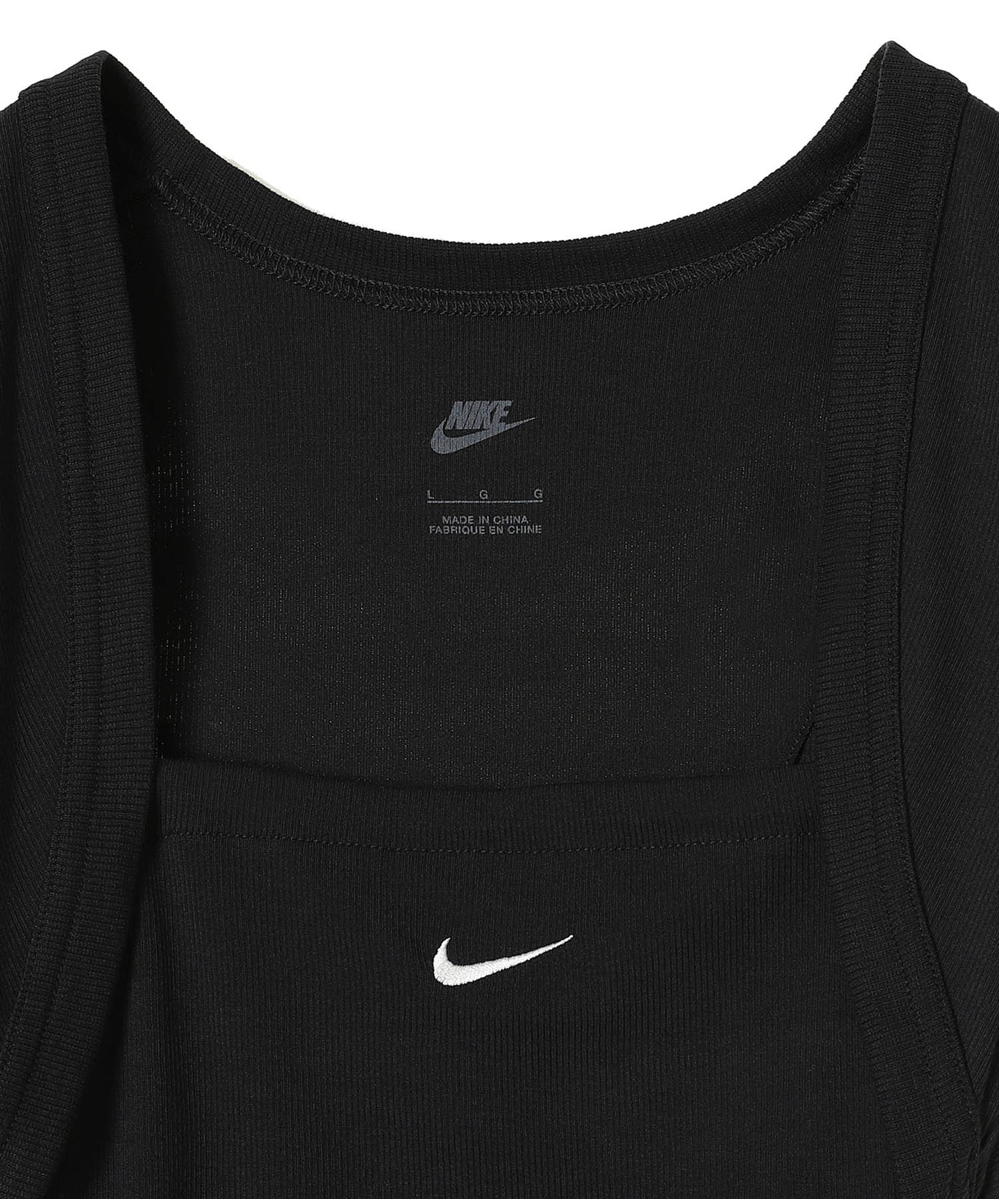 Nike Wmns Nsw Chll Knit Mrib 2N1 S/S Top ｜ナイキ(NIKE)｜Forget-me