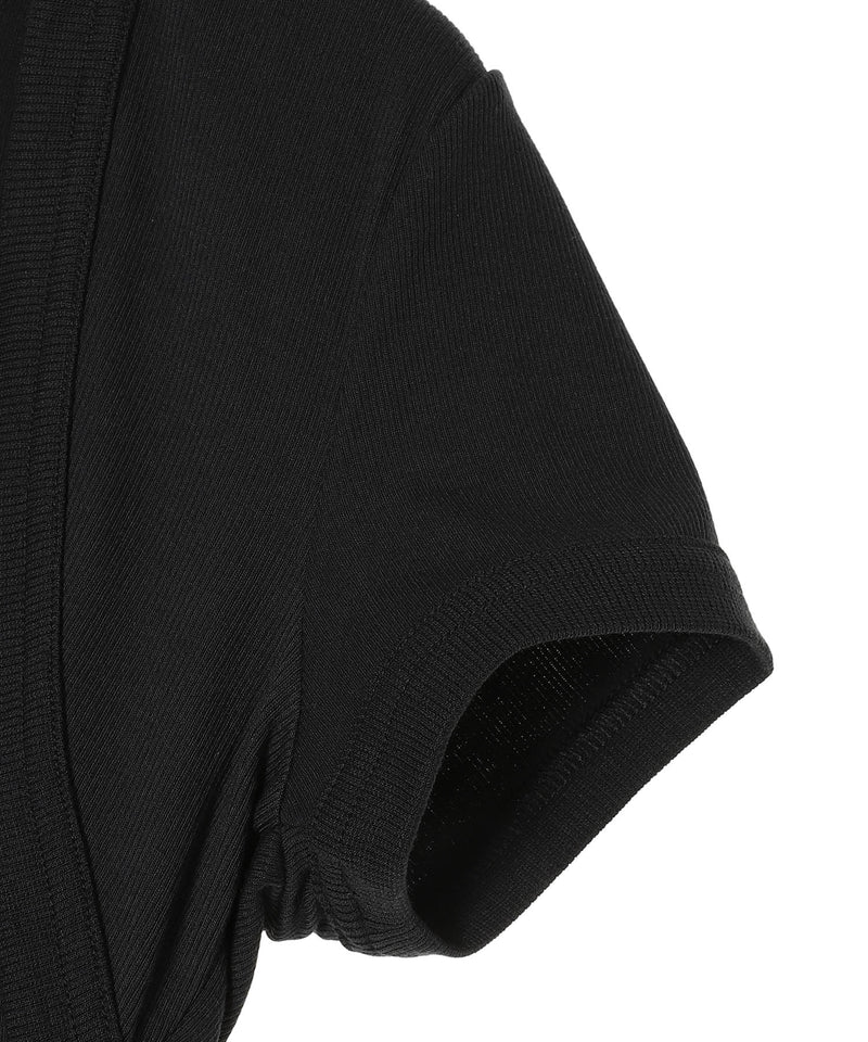 Nike Wmns Nsw Chll Knit Mrib 2N1 S/S Top-NIKE-Forget-me-nots Online Store