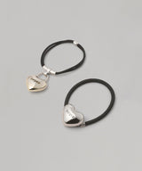 Heart Charmhair Ties- 2 Piece-heyep-Forget-me-nots Online Store