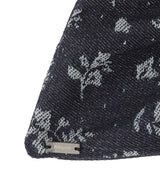 Floral Denim Square Scrunchie-heyep-Forget-me-nots Online Store