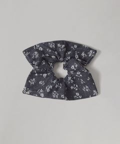 Floral Denim Square Scrunchie-heyep-Forget-me-nots Online Store