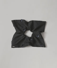 Beaded Flower Square Scrunchie-heyep-Forget-me-nots Online Store