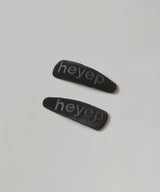 Puffy Logo Hair Clips (2-Piece)