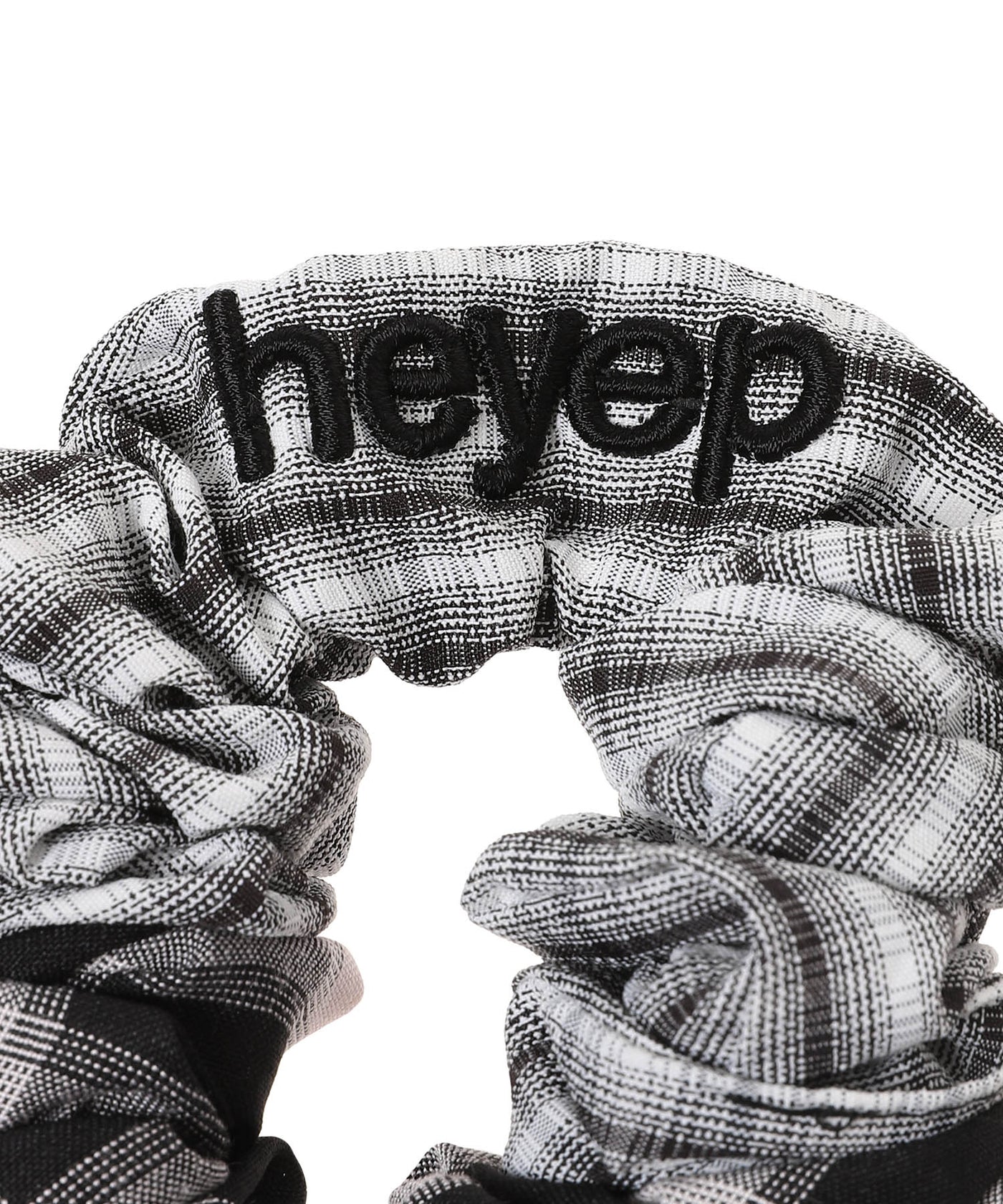 Mixed Check Scrunchie｜へイップ(heyep)｜Forget-me-nots Online Store