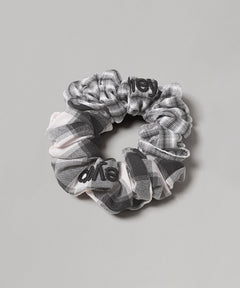 Mixed Check Scrunchie-heyep-Forget-me-nots Online Store