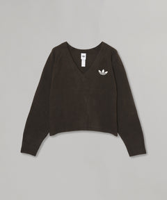 Essentials Knit Sweatshirt-adidas-Forget-me-nots Online Store