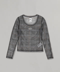 Nike Wmns Body Bld Mesh Prnt L/s Top