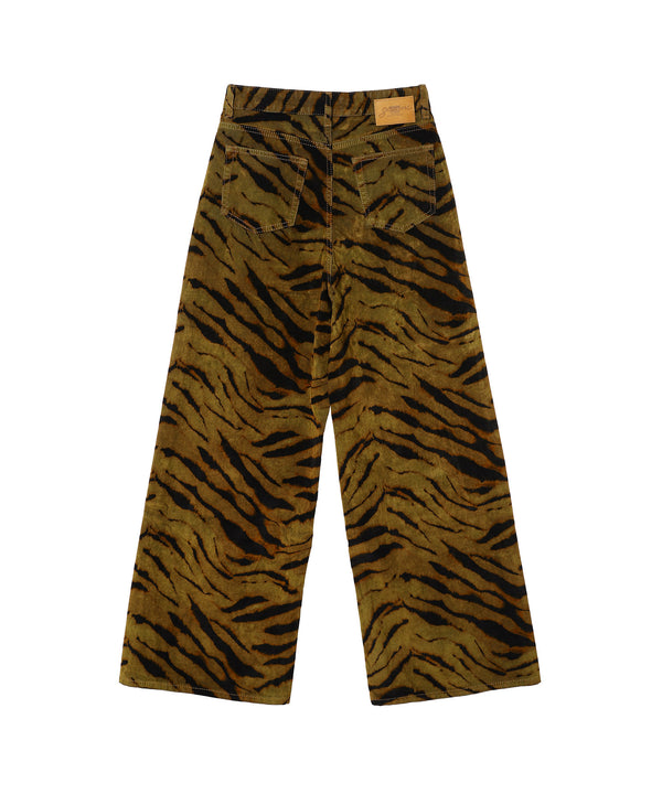 Printed Flock Denim Baggy Jeans-GANNI-Forget-me-nots Online Store