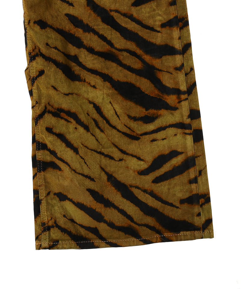 Printed Flock Denim Baggy Jeans-GANNI-Forget-me-nots Online Store