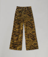 Printed Flock Denim Baggy Jeans-GANNI-Forget-me-nots Online Store