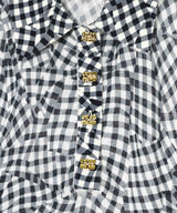 Sheer Cotton Printed Polo-GANNI-Forget-me-nots Online Store