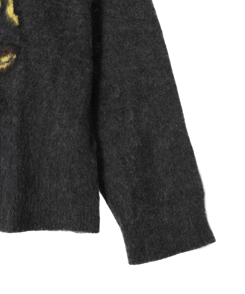 Fine Brushed Alpaca Banana Oversized O-Neck-GANNI-Forget-me-nots Online Store