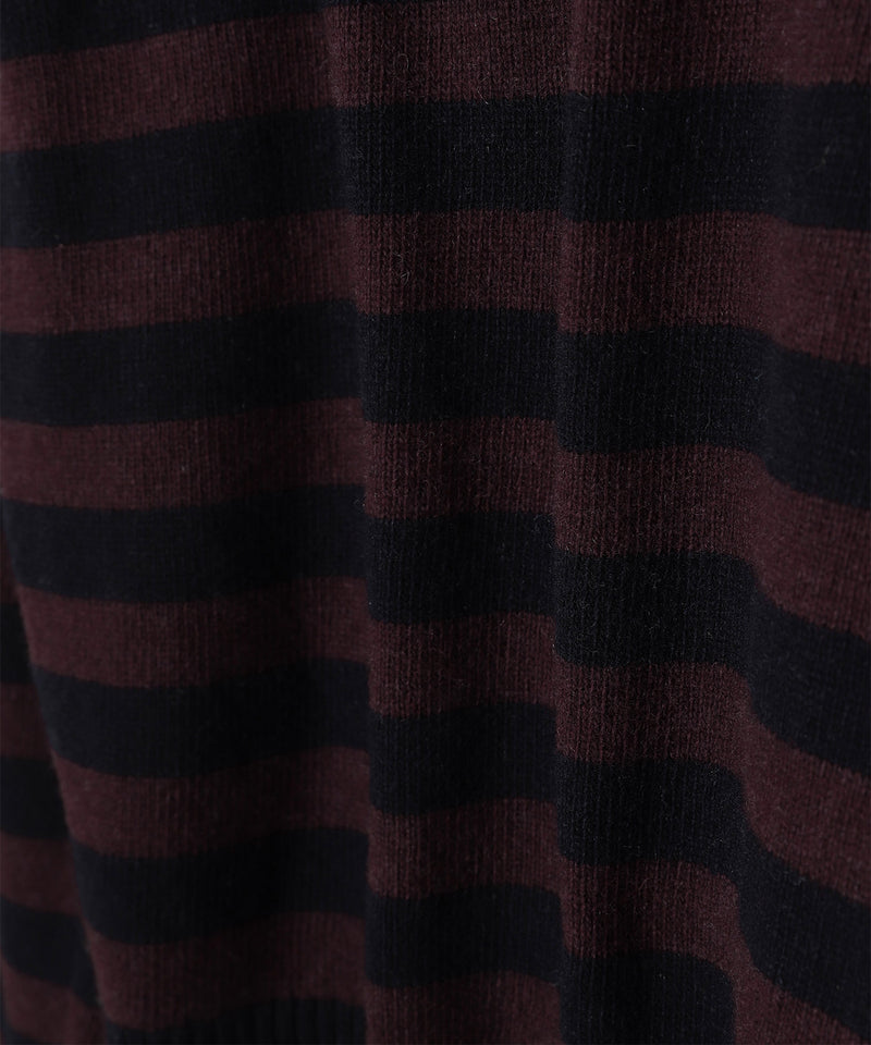 Graphic Wool Mix Poodle Stripe Crewneck-GANNI-Forget-me-nots Online Store