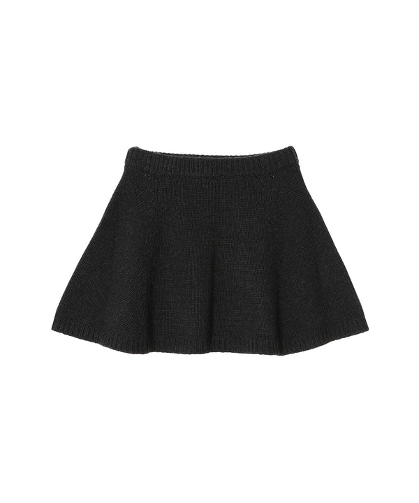 Chunky Wool Mix Mini Skirt-GANNI-Forget-me-nots Online Store