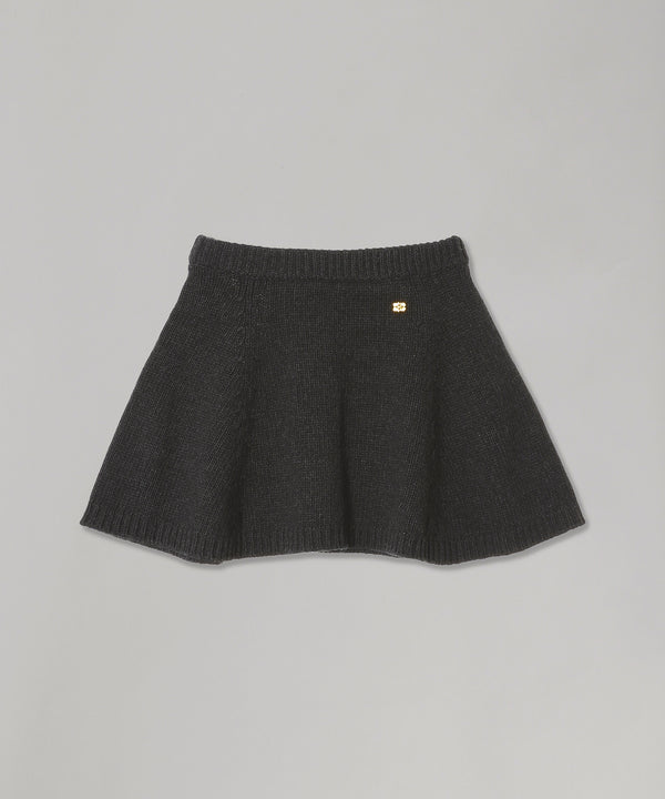 Chunky Wool Mix Mini Skirt-GANNI-Forget-me-nots Online Store