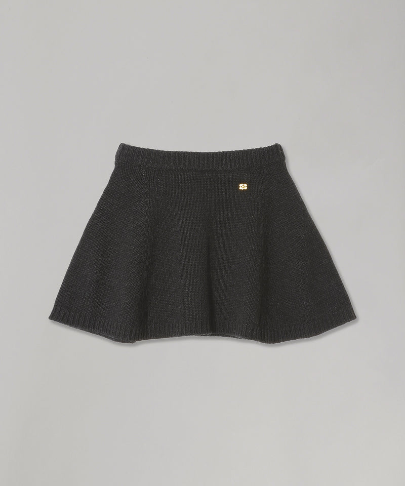 Chunky Wool Mix Mini Skirt-GANNI-Forget-me-nots Online Store